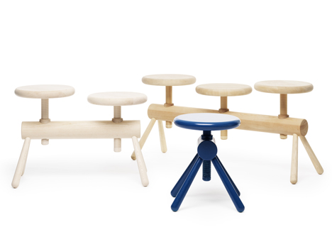 Orkester bench collection by Mia Cullin