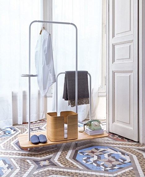 Note Design Studio creates Plateau storage unit to keep the hallway tidy