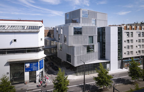 Aluminium-clad building by Marc Mimram added to Strasbourg architecture school