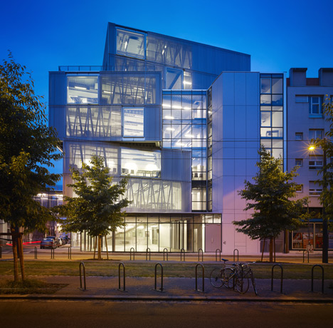 Aluminium-clad building by Marc Mimram added to Strasbourg architecture school