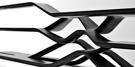 Tela Shelving by Zaha Hadid for CITCO