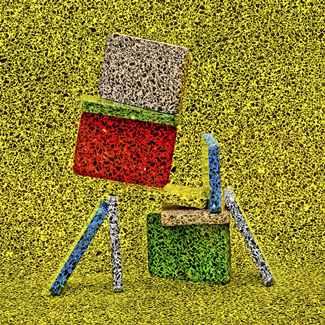 Imagery from the Terrazzo Project exhibition in Milan