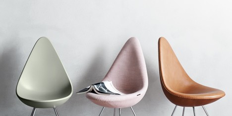 Arne Jacobsen’s Drop chair reintroduced by Republic of Fritz Hansen