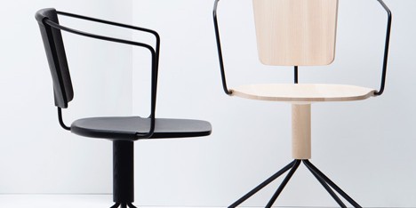 Uncino carved wood chairs by Ronan and Erwan Bouroullec for Mattiazzi Milan 2014