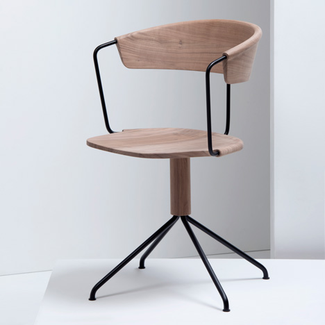 Uncino carved wood chairs by Ronan and Erwan Bouroullec for Mattiazzi Milan 2014