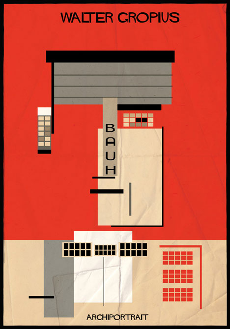 Walter Gropius Archiportrait by Federico Babina