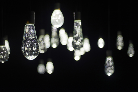 Bubbly beads of light hover at Torafu Architects' Tokyo installation