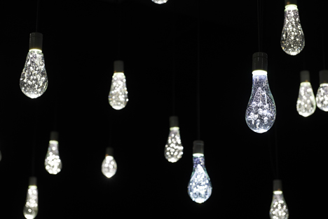 Bubbly beads of light hover at Torafu Architects' Tokyo installation
