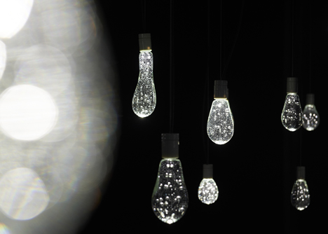 Bubbly beads of light hover at Torafu Architects' Tokyo installation