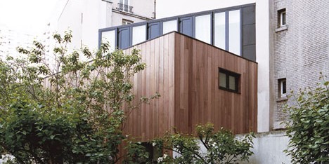 Wooden House in Paris by Noel Dominguez