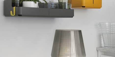 Theatre box-shaped shelves by Cecilie Manz feature in Iittala’s latest collection