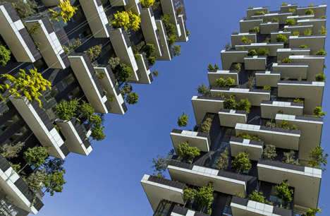 Stefano Boeri's "vertical forest" nears completion in Milan