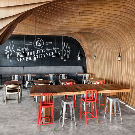 6 Degrees Cafe in Indonesia by OOZN Design