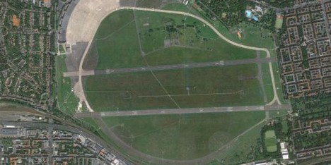 Berlin Tempelhof airport aerial view