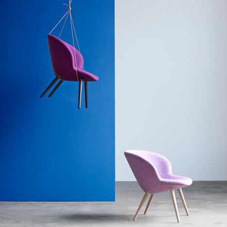 Busk and Hertzog adds wooden legs to Capri chairs for Halle