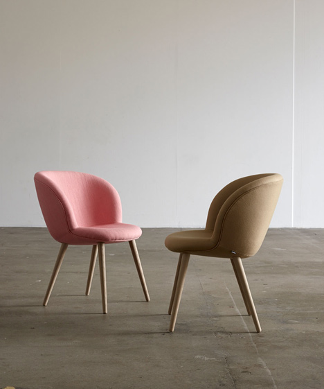 Busk and Hertzog adds wooden legs to Capri chairs for Halle