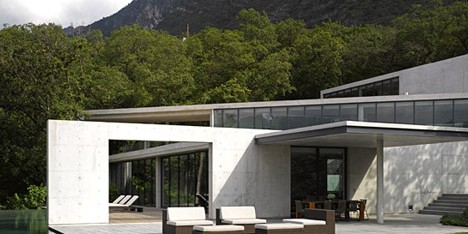 Tadao Ando’s Casa Monterrey nestles against a hillside in Mexico