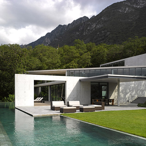 Tadao Ando’s Casa Monterrey nestles against a hillside in Mexico
