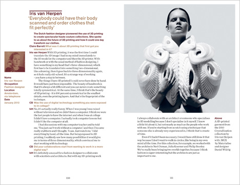 Dezeen Book of Interviews: Iris van Herpen Dezeen Book of Interviews: Iris van Herpen