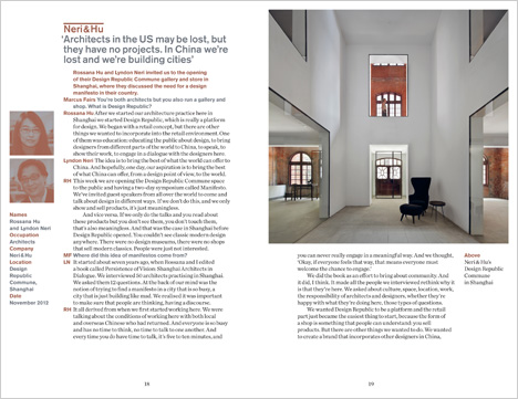 Dezeen Book of Interviews: Neri&Hu