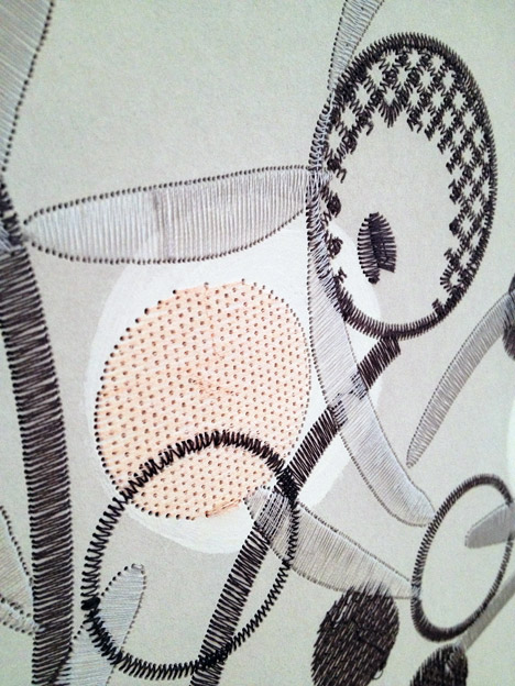 Embroidered wallpaper by CUSTHOM