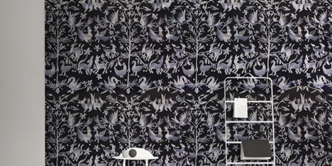 Embroidered wallpaper by CUSTHOM