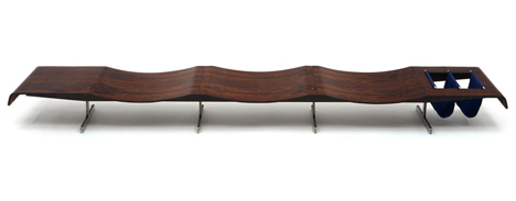 Espasso collection Circa bench by Jorge Zalszupin