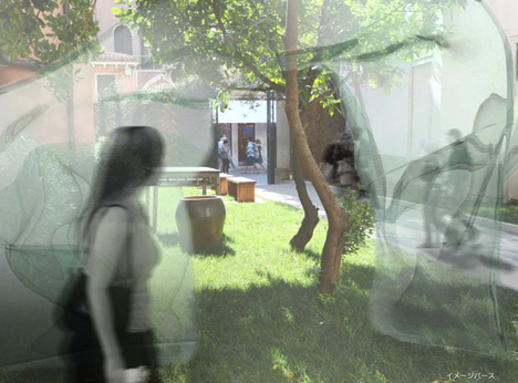 Glastecture Venice biennale installation by Kohki Hiranuma