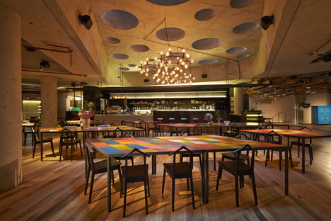 Grand staircase in the Nishi building, Canberra by March Studio