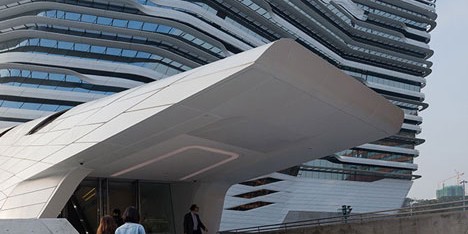Jockey Club Innovation Tower at HKPU by Zaha Hadid