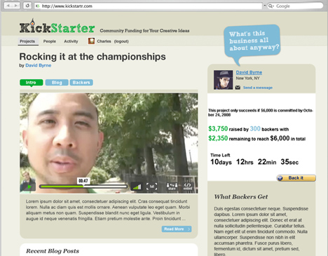 Kickstarter original site