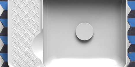 SaphirKeramik basin by Konstantin Grcic for Laufen