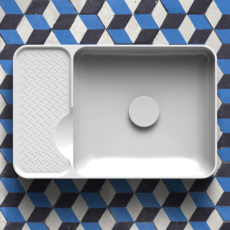 SaphirKeramik basin by Konstantin Grcic for Laufen