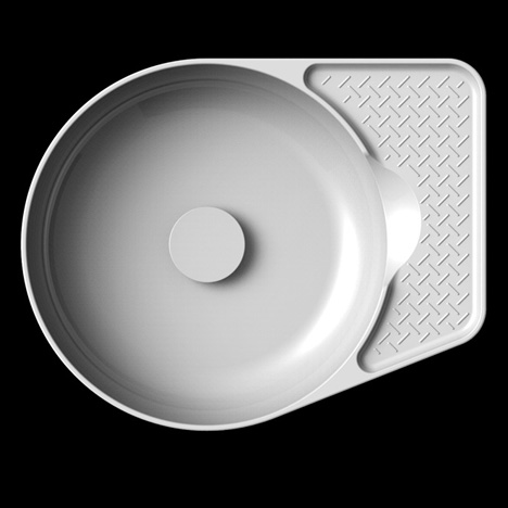 SaphirKeramik basin by Konstantin Grcic for Laufen