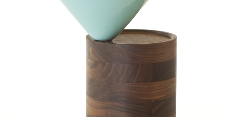Laurel Side Table by Luca Nichetto in walnut