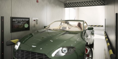 PH1 penthouse with car elevator by MVRDV