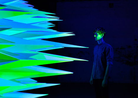 Primary lighting installation at PSAS by Flynn Talbot