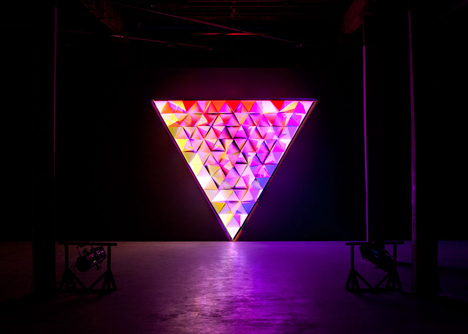 Primary lighting installation at PSAS by Flynn Talbot