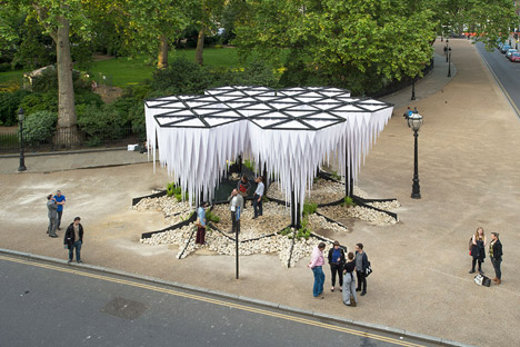Gun Architects unveils Rainforest pavilion at London's Architectural Association