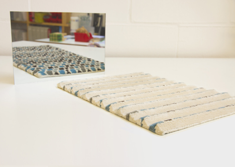 Raw Edges Lake rug collection for Golran