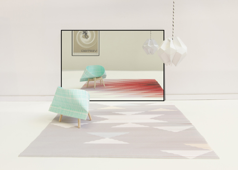 Raw Edges Lake rug collection for Golran