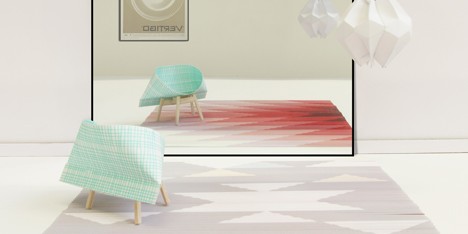 Raw Edges Lake rug collection for Golran