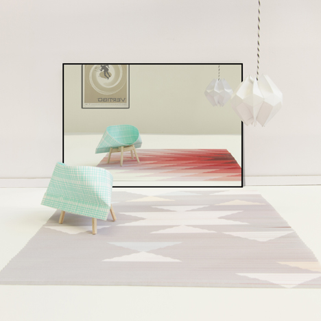 Raw Edges Lake rug collection for Golran