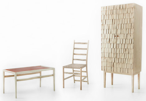 Sebastian Cox chestnut and ash furniture collection for Benchmark