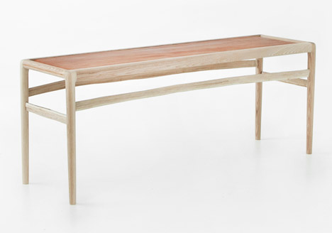 Sebastian Cox chestnut and ash furniture collection for Benchmark