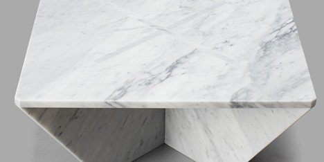 Snap Fit Marble Tables by Joe Doucet