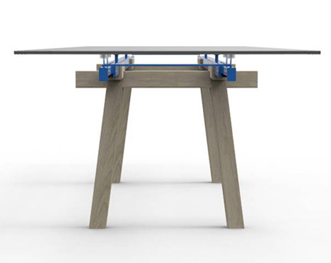 Tracks Extendable Table by Alain Gilles for Bonaldo
