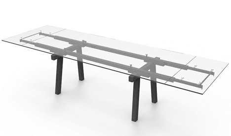 Tracks Extendable Table by Alain Gilles for Bonaldo