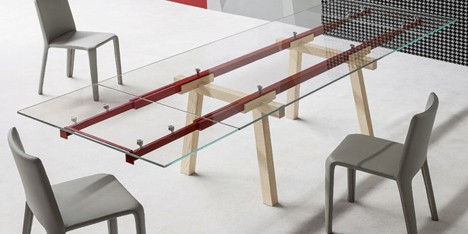 Tracks Extendable Table by Alain Gilles for Bonaldo