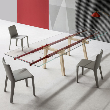 Tracks Extendable Table by Alain Gilles for Bonaldo